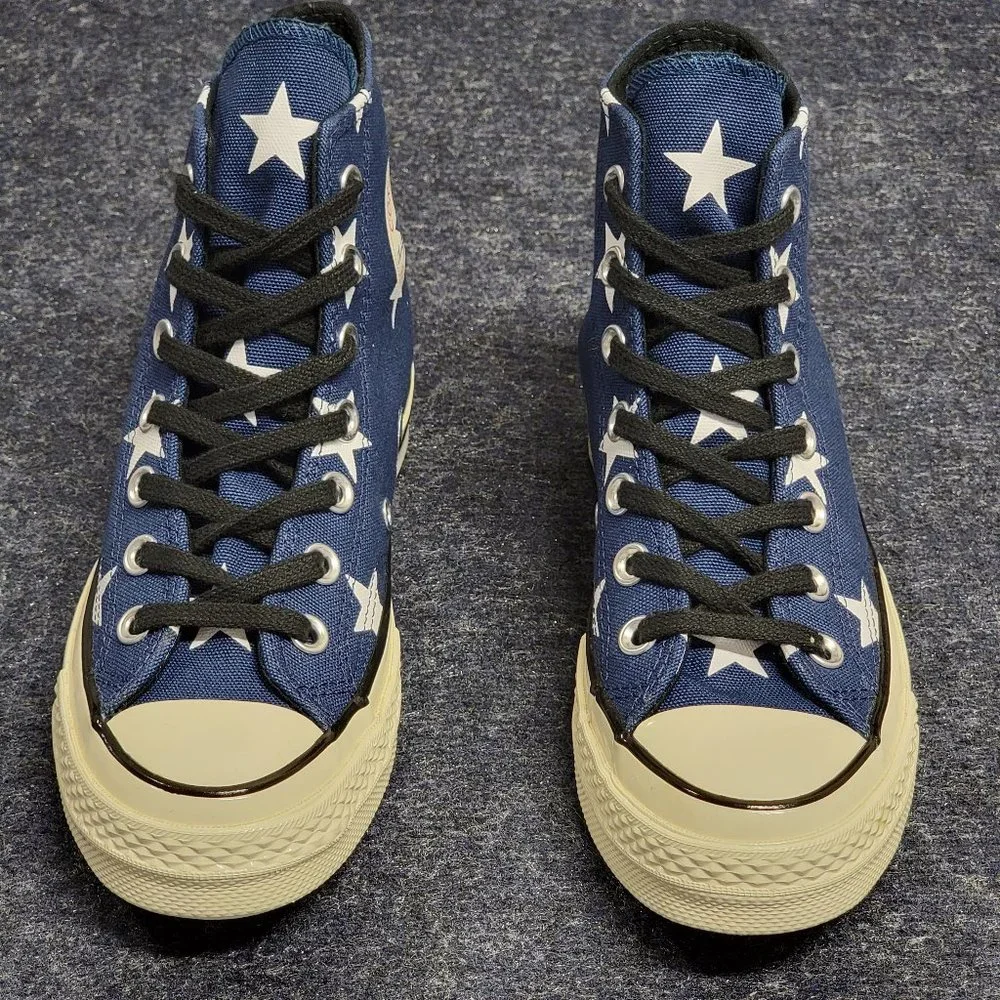 Converse Women's Chuck 70 Hi Archive Print Canvas 163409C Navy/White/Egret Sze 5 - Picture 3 of 10